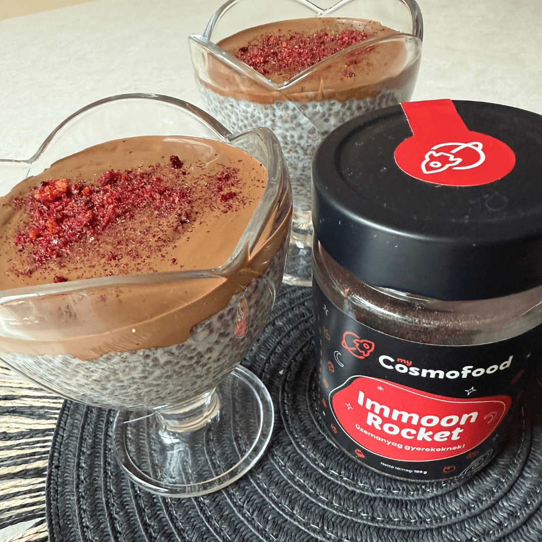 Kókuszos chia puding csoki mázzal