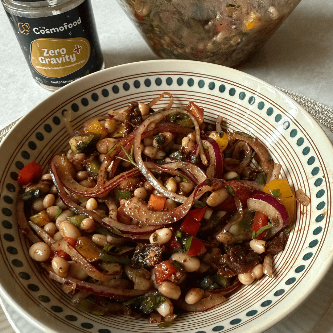 Mediterrán fehérbab saláta