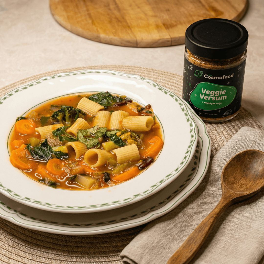 Vegán minestrone leves